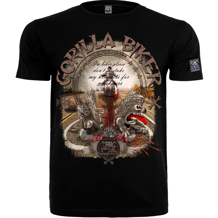 T-Shirt ( GB76 Gorilla Biker Roadhog ) Frontdruck