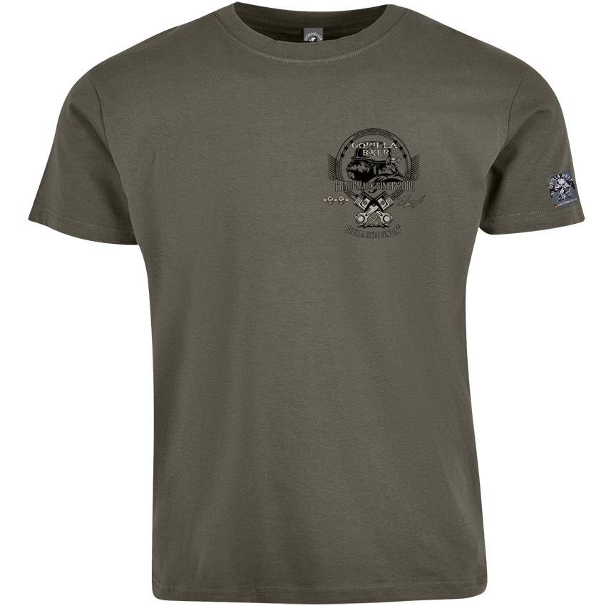 Gorilla Biker T-Shirt GB76 „Roadhog“ – Rückendruck