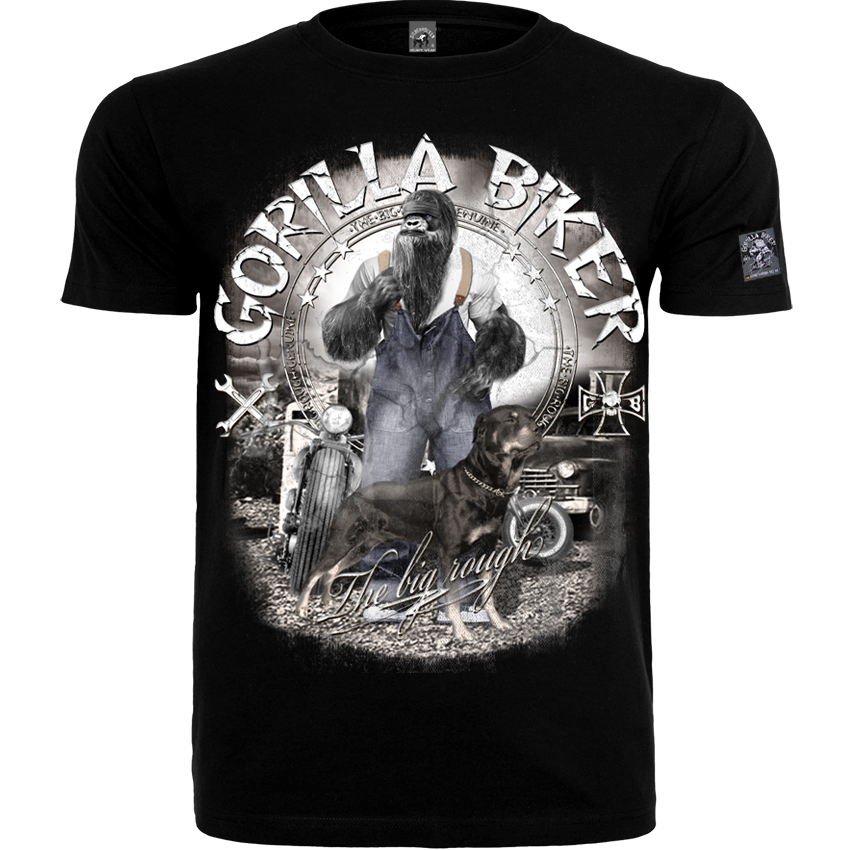 Gorilla Biker Herren-T-Shirt GB80 „Old Boy Dan“ – Frontdruck