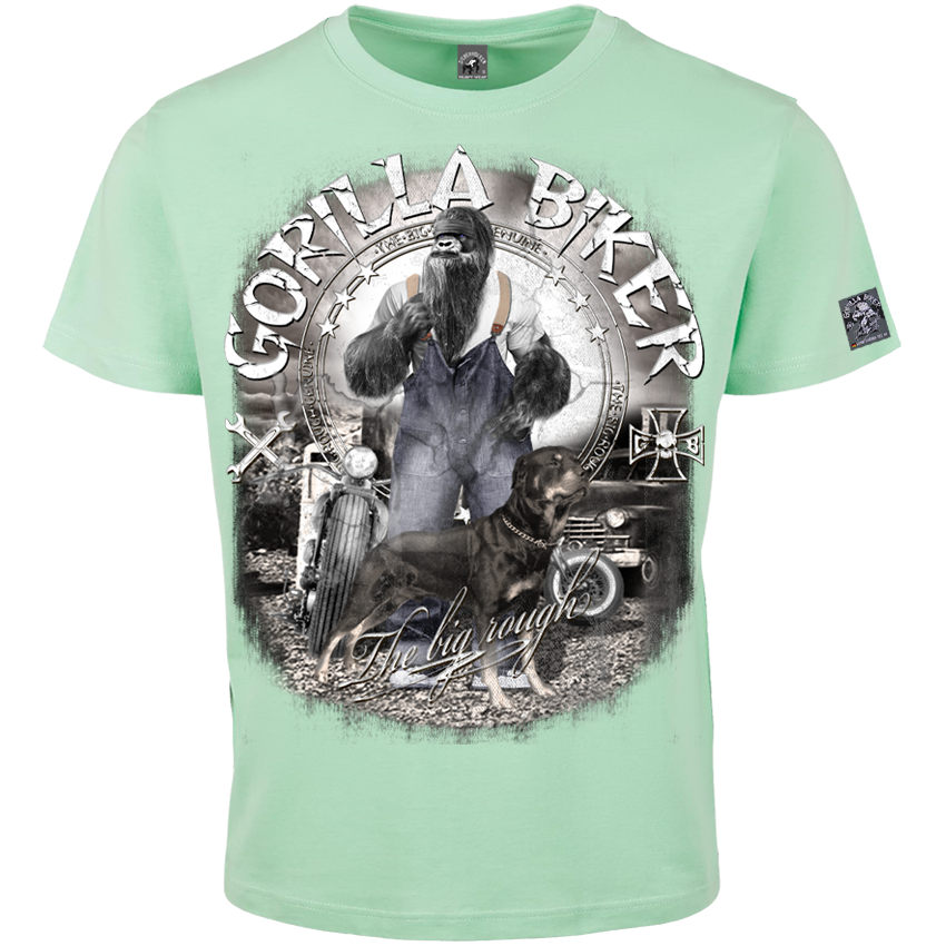 Gorilla Biker Herren-T-Shirt GB80 „Old Boy Dan“ – Frontdruck