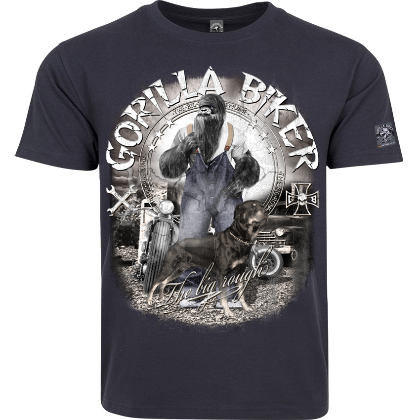 Gorilla Biker Herren-T-Shirt GB80 „Old Boy Dan“ – Frontdruck