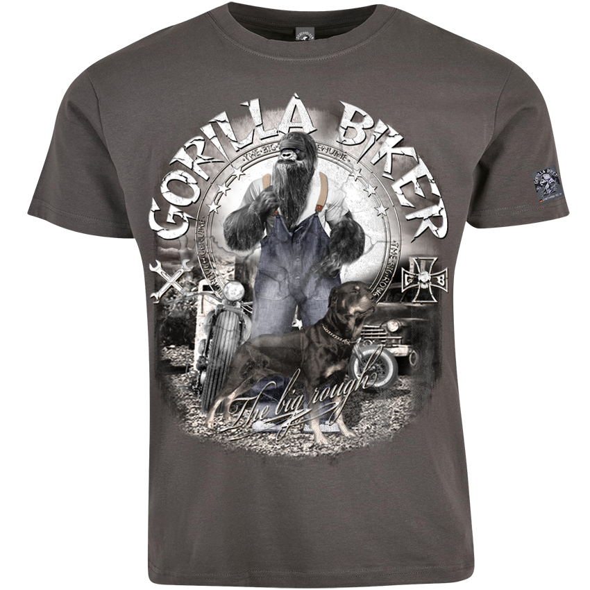Gorilla Biker Herren-T-Shirt GB80 „Old Boy Dan“ – Frontdruck
