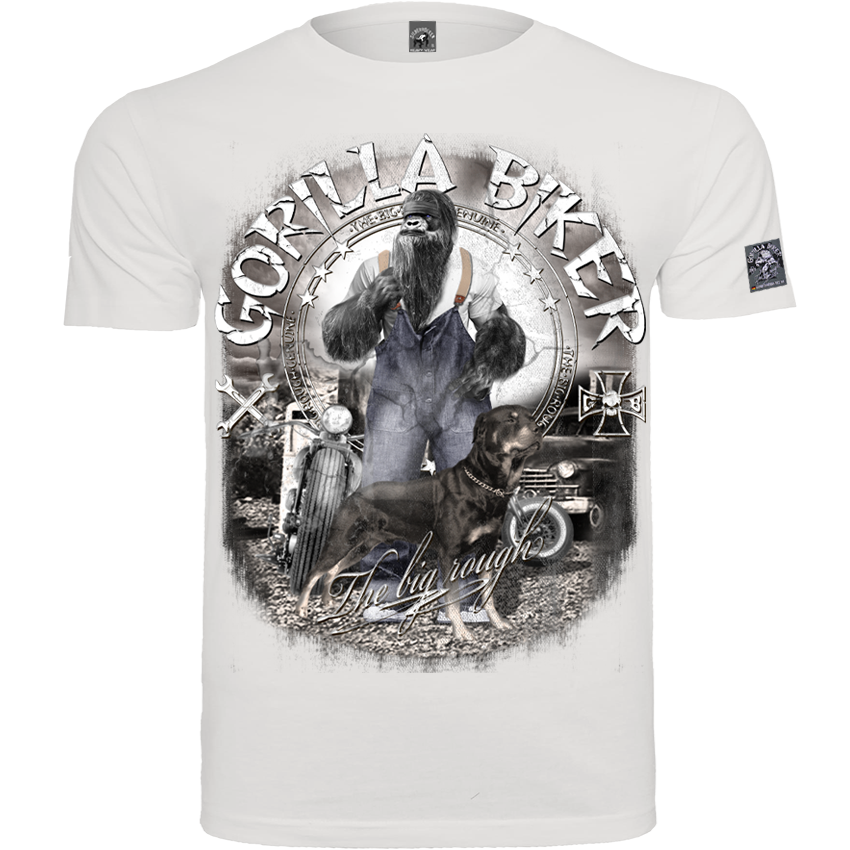 Gorilla Biker Herren-T-Shirt GB80 „Old Boy Dan“ – Frontdruck