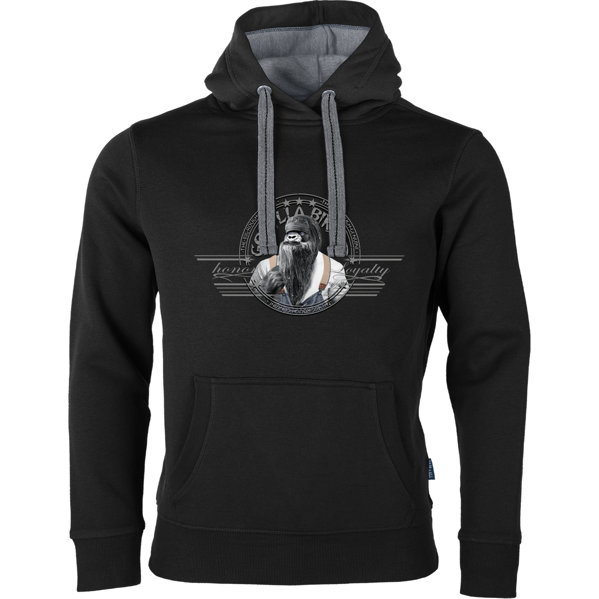 Gorilla Biker Herren Premium-Hoodie GB80B „Old Boy Dan“