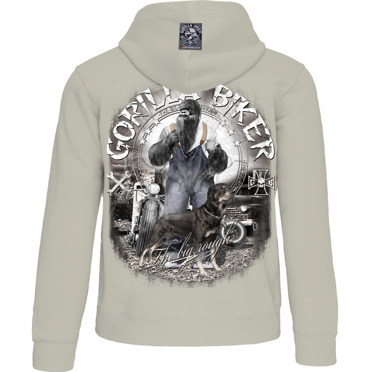 Gorilla Biker Herren Premium-Hoodie GB80B „Old Boy Dan“
