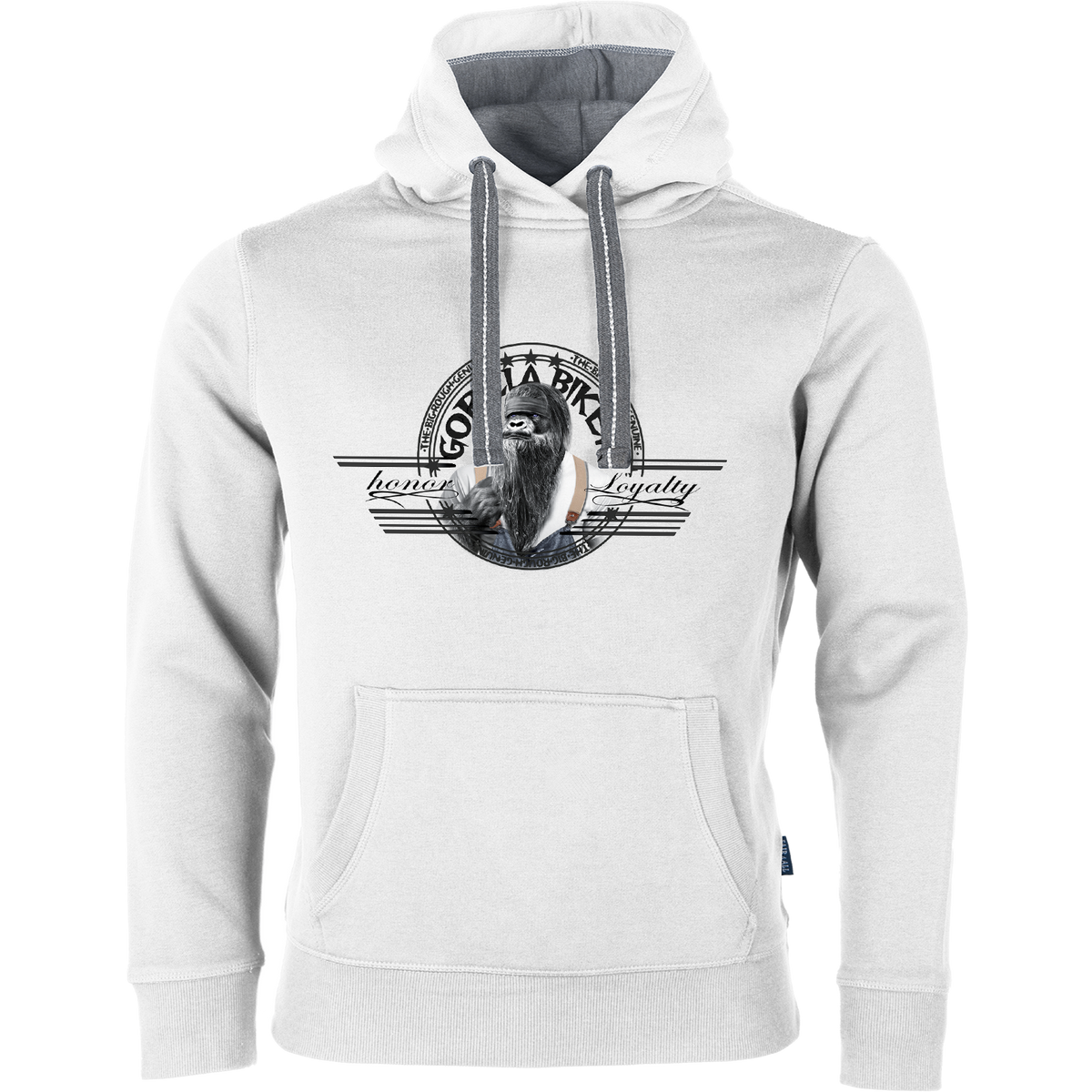 Gorilla Biker Herren Premium-Hoodie GB80B „Old Boy Dan“