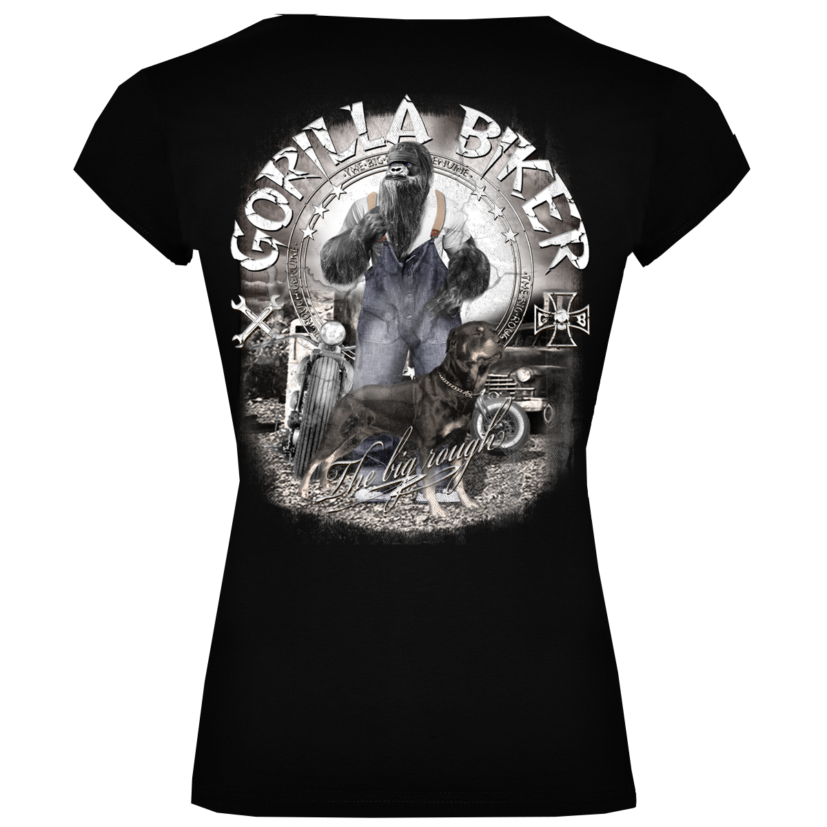 Gorilla Biker Damen-T-Shirt GB80B „Old Boy Dan“