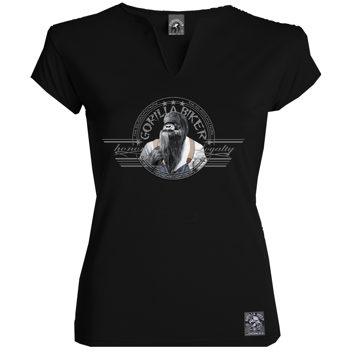 Gorilla Biker Damen-T-Shirt GB80B „Old Boy Dan“