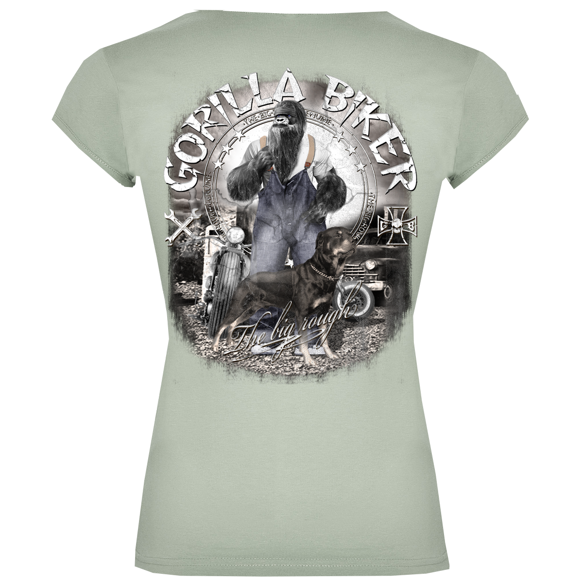 Gorilla Biker Damen-T-Shirt GB80B „Old Boy Dan“