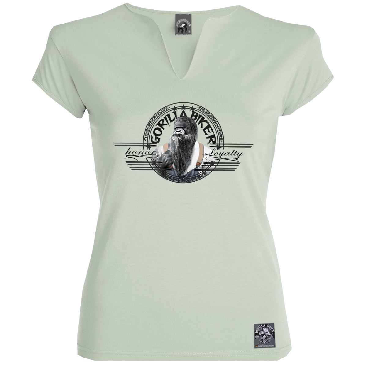 Gorilla Biker Damen-T-Shirt GB80B „Old Boy Dan“