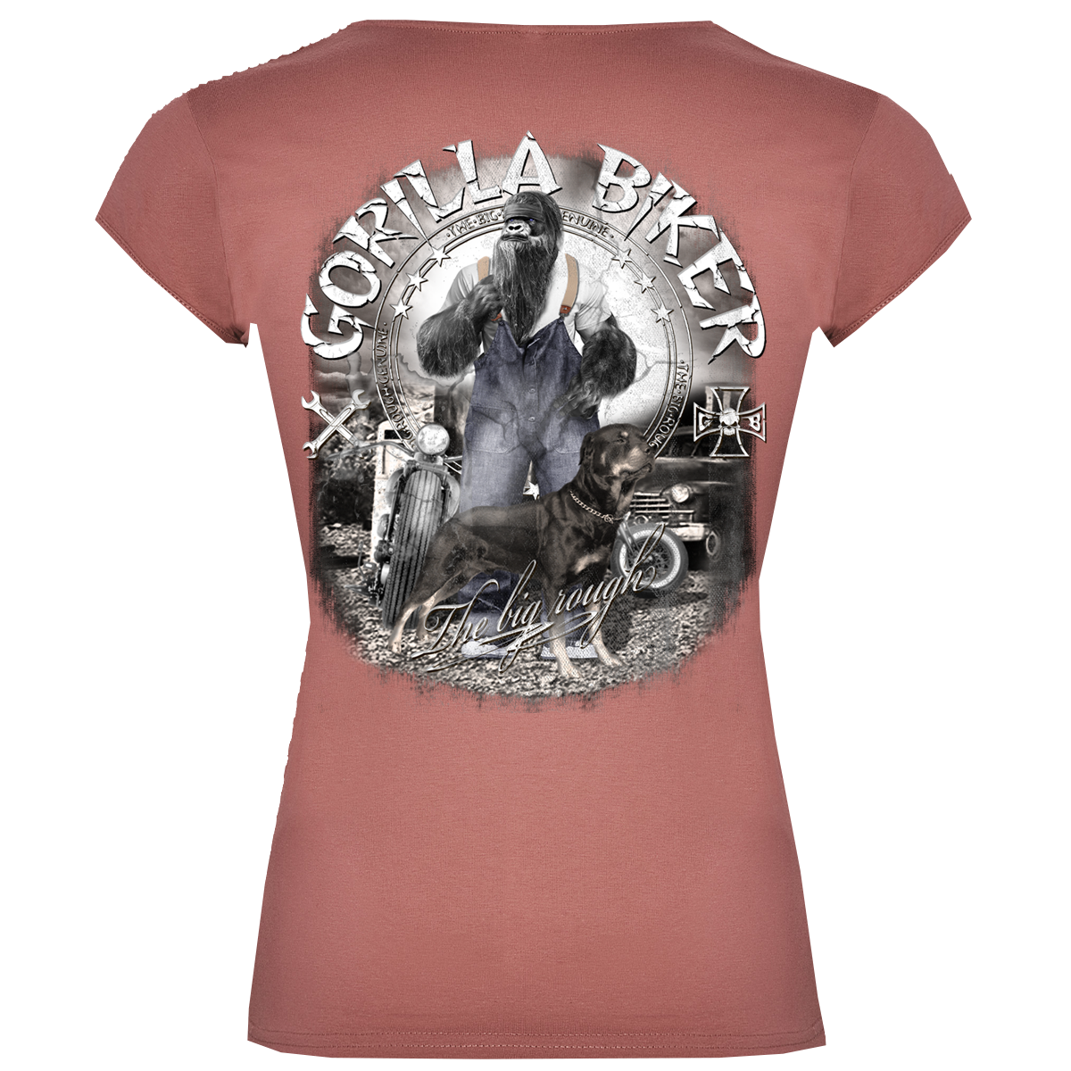 Gorilla Biker Damen-T-Shirt GB80B „Old Boy Dan“