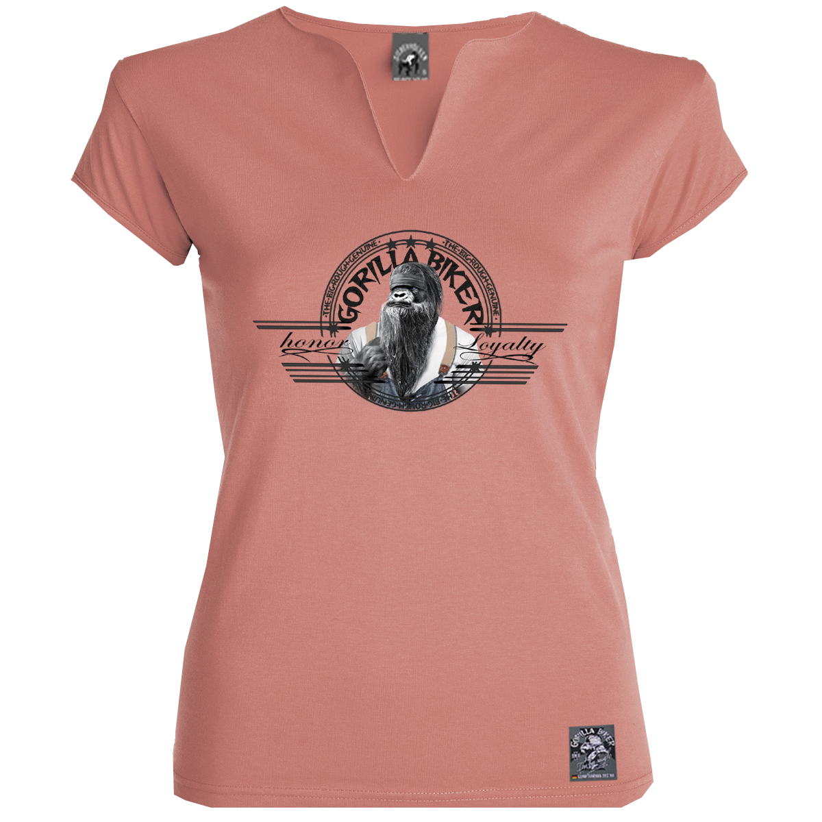 Gorilla Biker Damen-T-Shirt GB80B „Old Boy Dan“