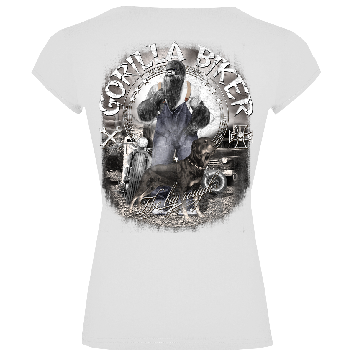 Gorilla Biker Damen-T-Shirt GB80B „Old Boy Dan“