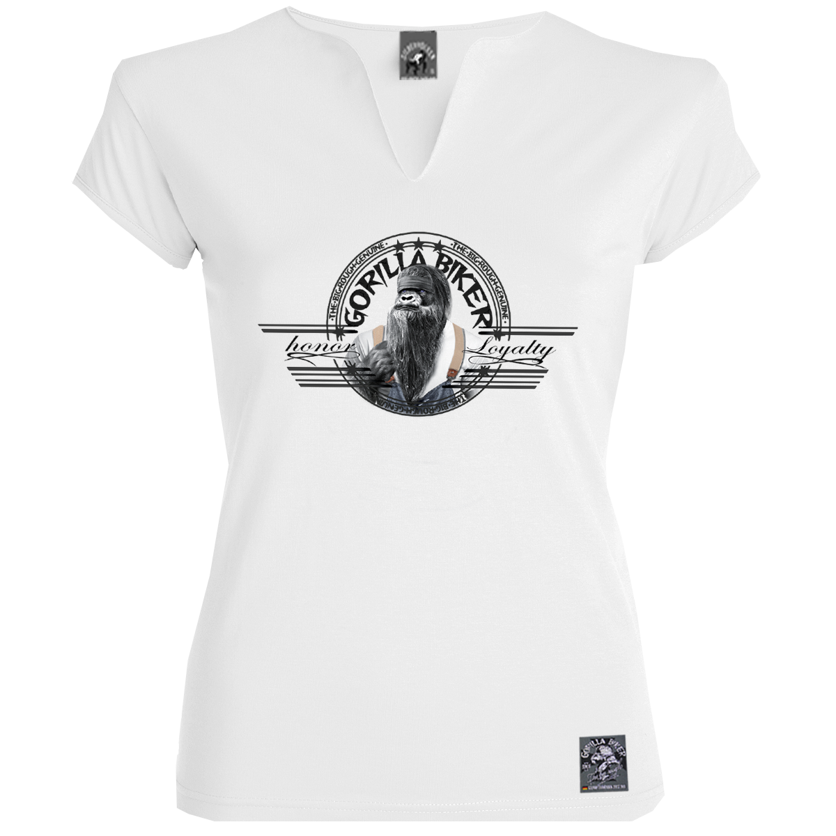 Gorilla Biker Damen-T-Shirt GB80B „Old Boy Dan“