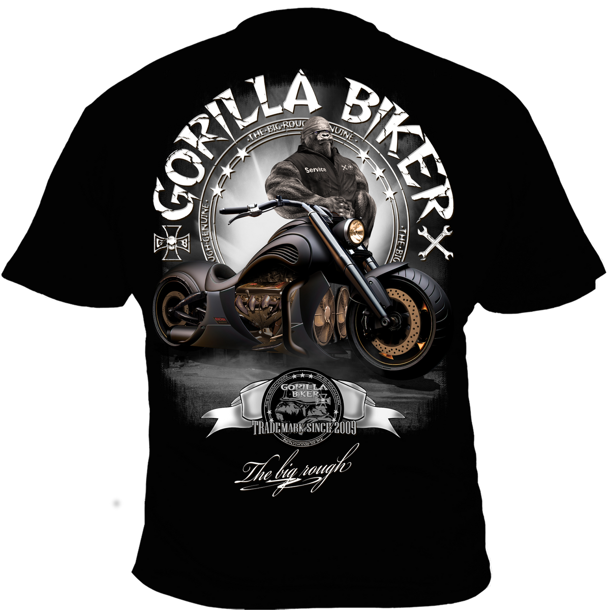 Gorilla Biker T-Shirt GB84 „Gorilla Hoss“