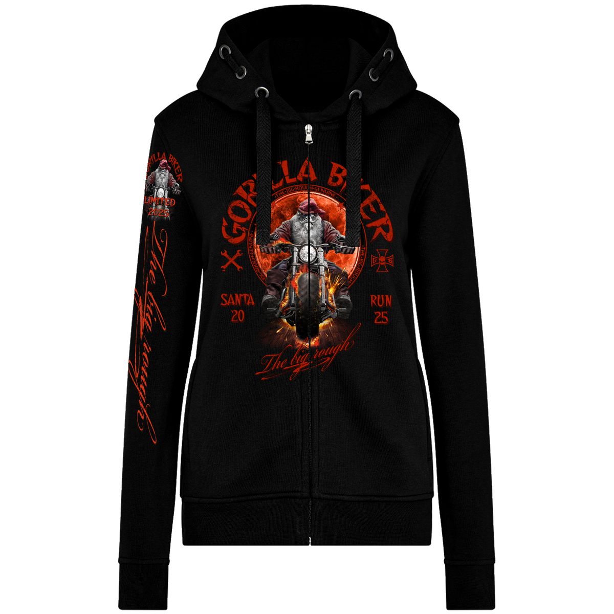 Gorilla Biker Damen-Kapuzenjacke GB87 „Santa Rider – Sonderdruck 2025“