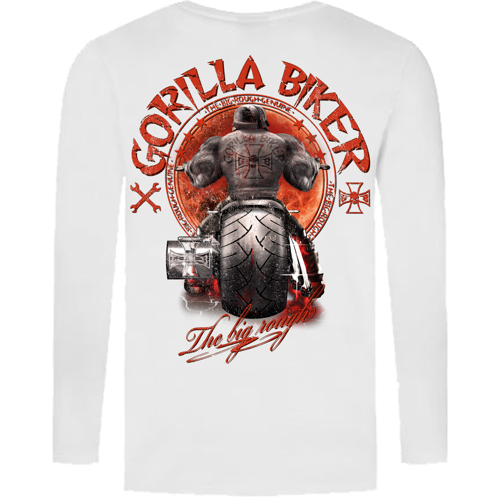 Limited Sonderdruck 2025 Longsleeve ( Gorilla Biker GB87 Santa Rider  )