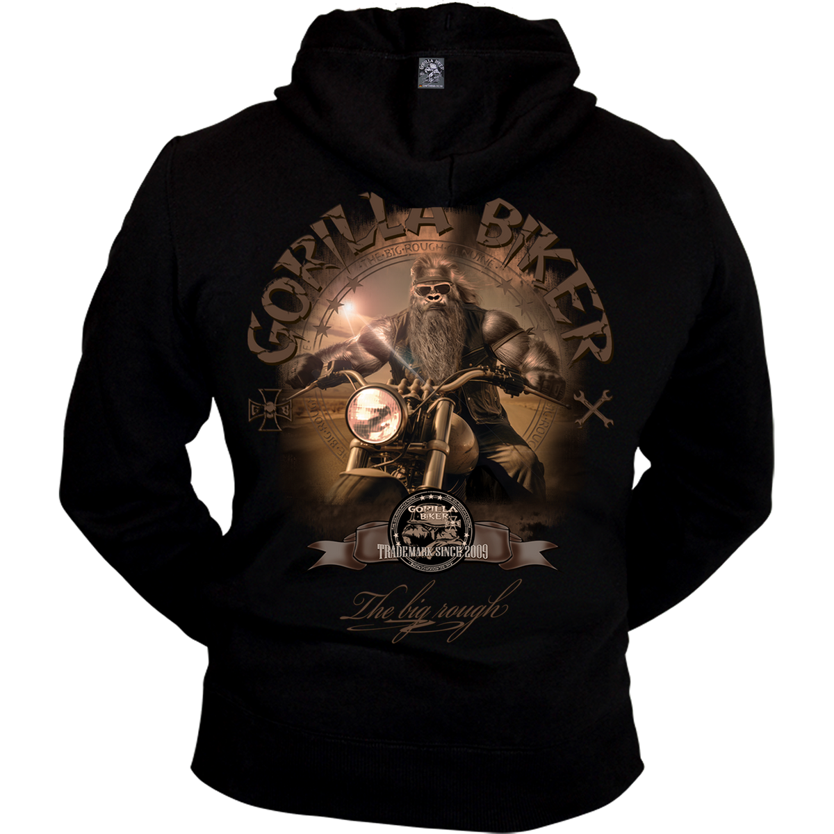 Gorilla Biker Herren Premium-Kapuzenjacke GB88 „Long and Dirty“