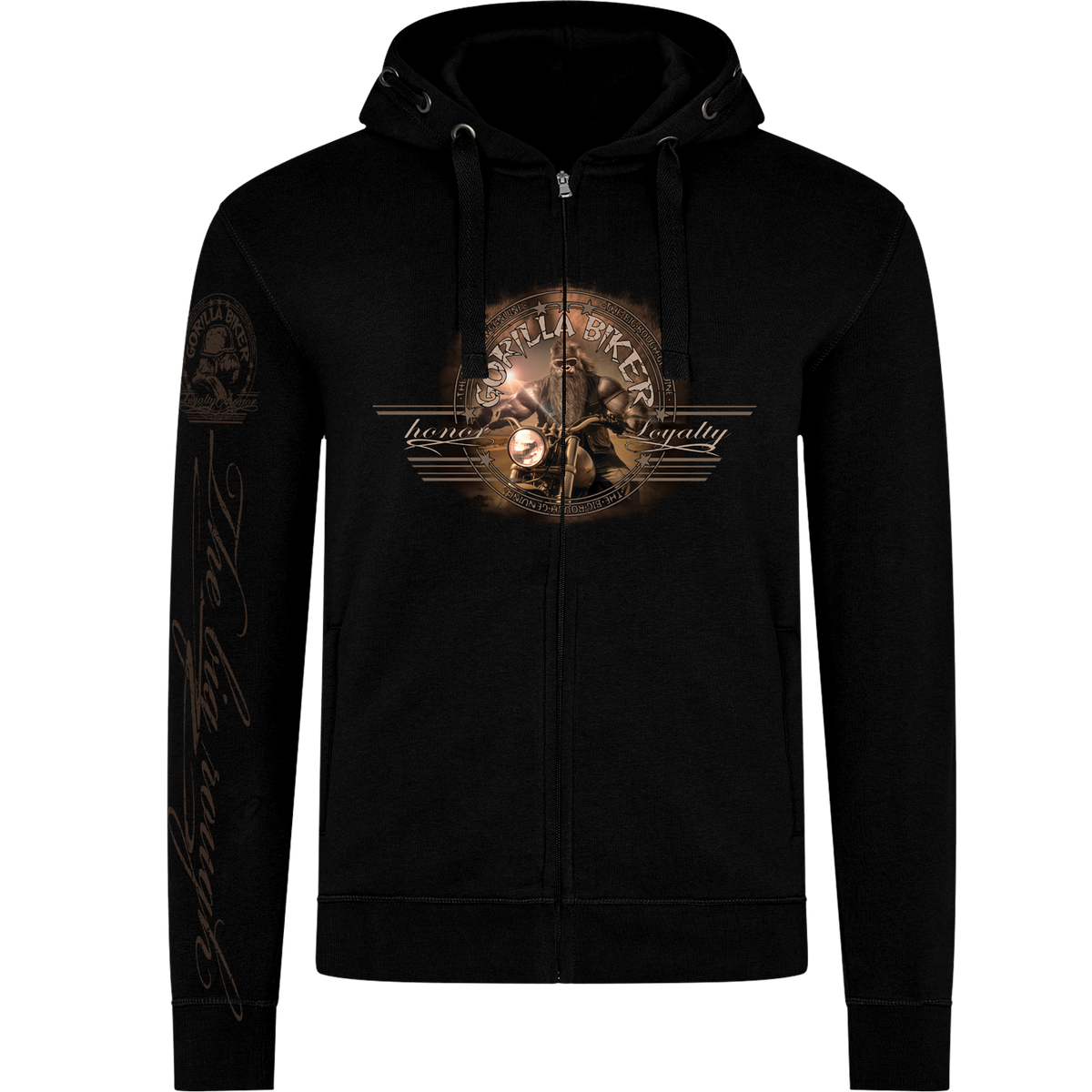 Gorilla Biker Herren Premium-Kapuzenjacke GB88 „Long and Dirty“