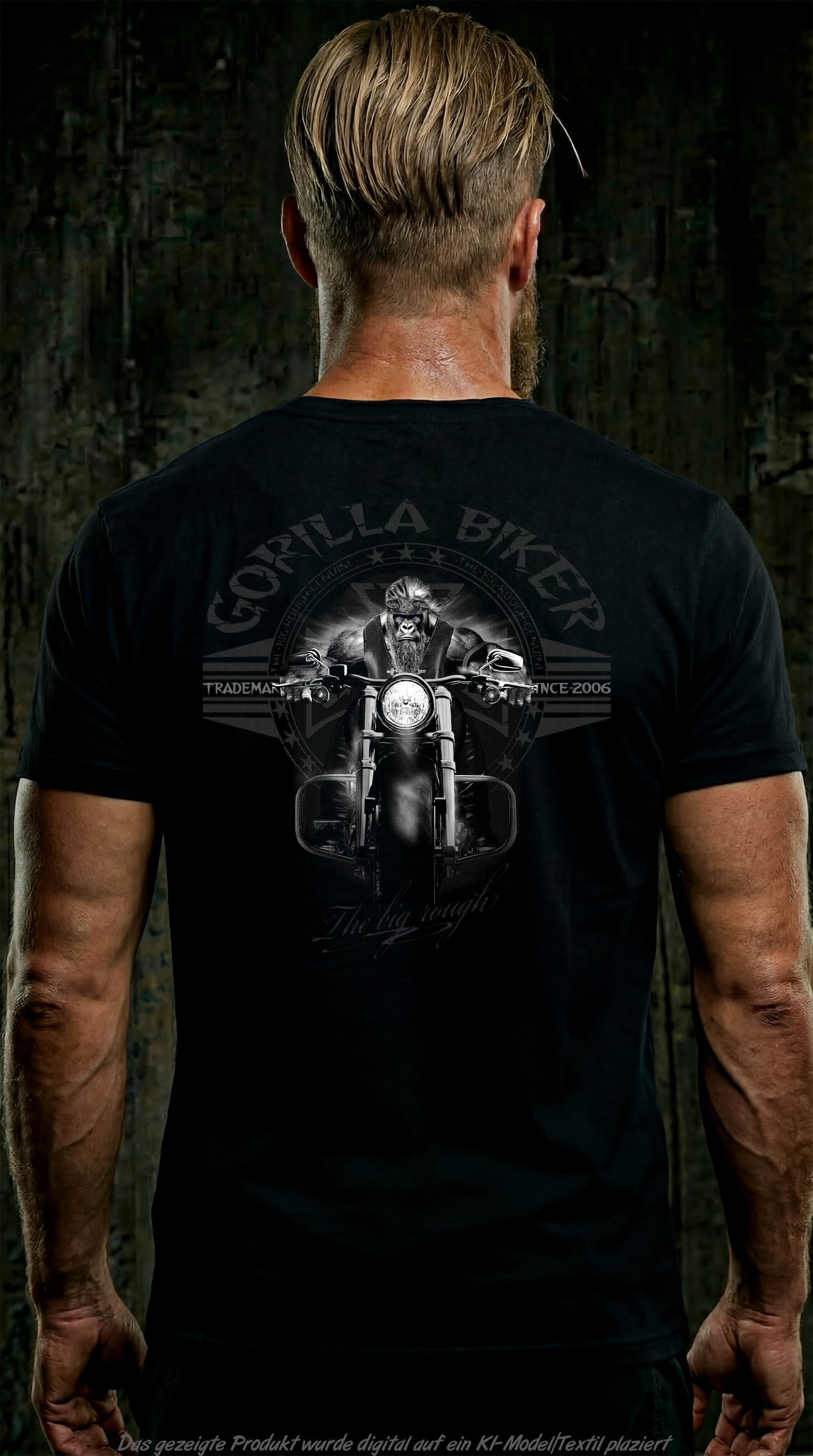 Gorilla Biker T-Shirt GB96 Night Leader – Rückenansicht