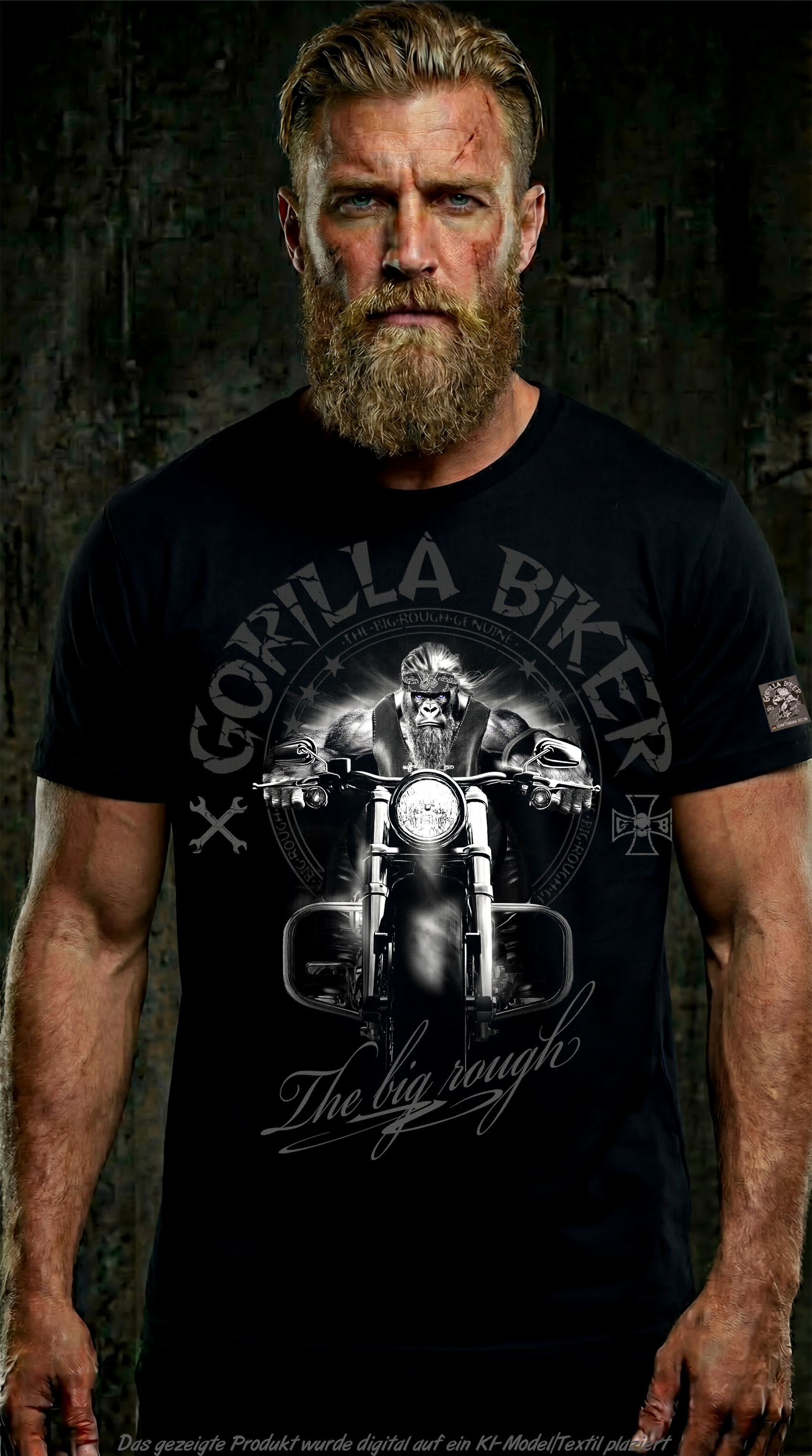 Gorilla Biker T-Shirt GB96 Night Leader – Vorderansicht