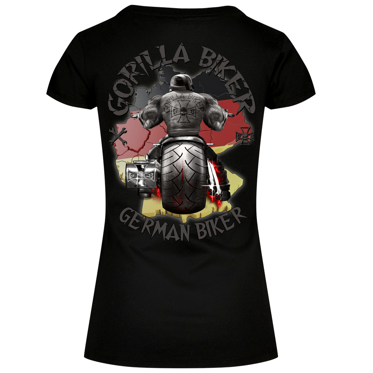 Gorilla Biker Damen-T-Shirt GBGB „Germany“