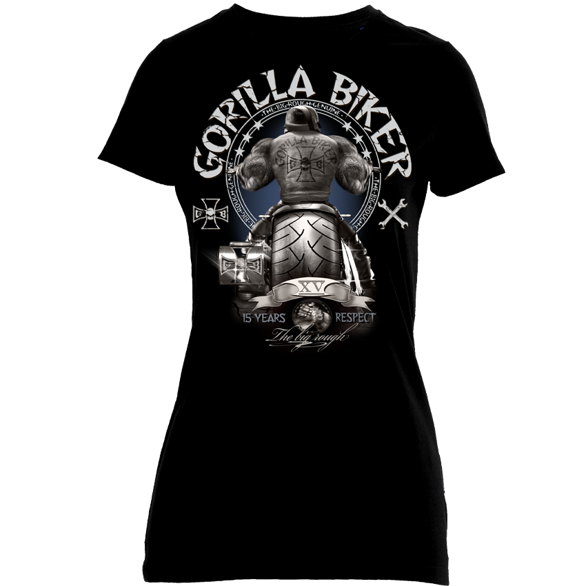 Gorilla Biker Damen-T-Shirt GBJ1 „15 Years Respect“
