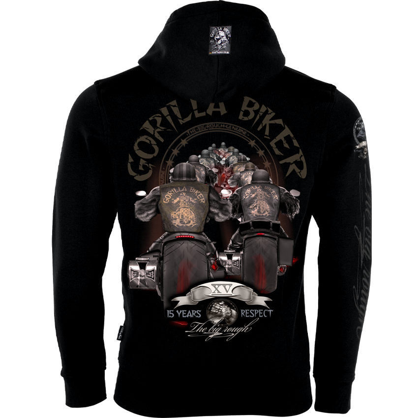 Limited Edition Herren Premium Kapuzenjacke ( Gorilla Biker GBJ3 )