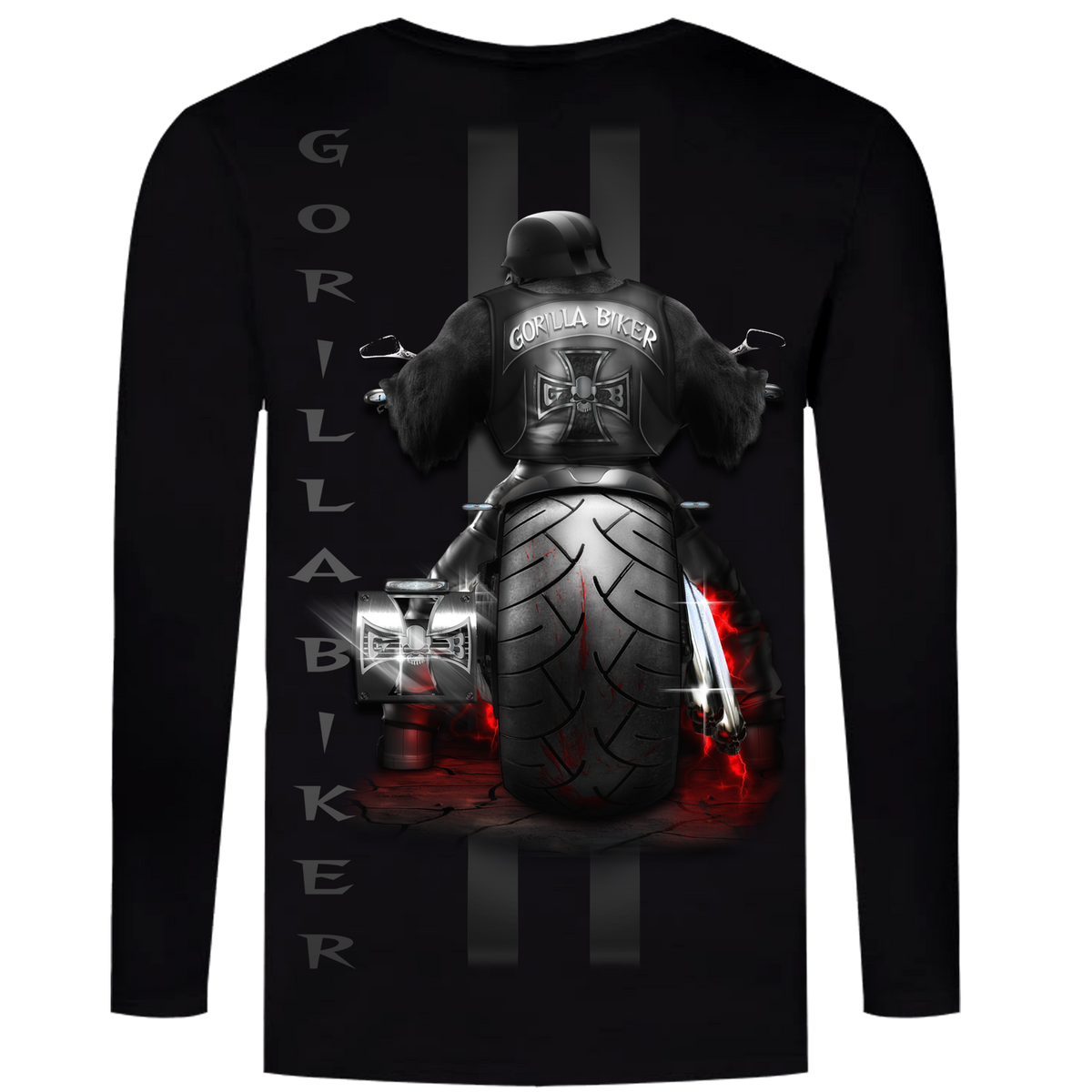 Gorilla Biker Longsleeve GBR1 „Big Wheel“