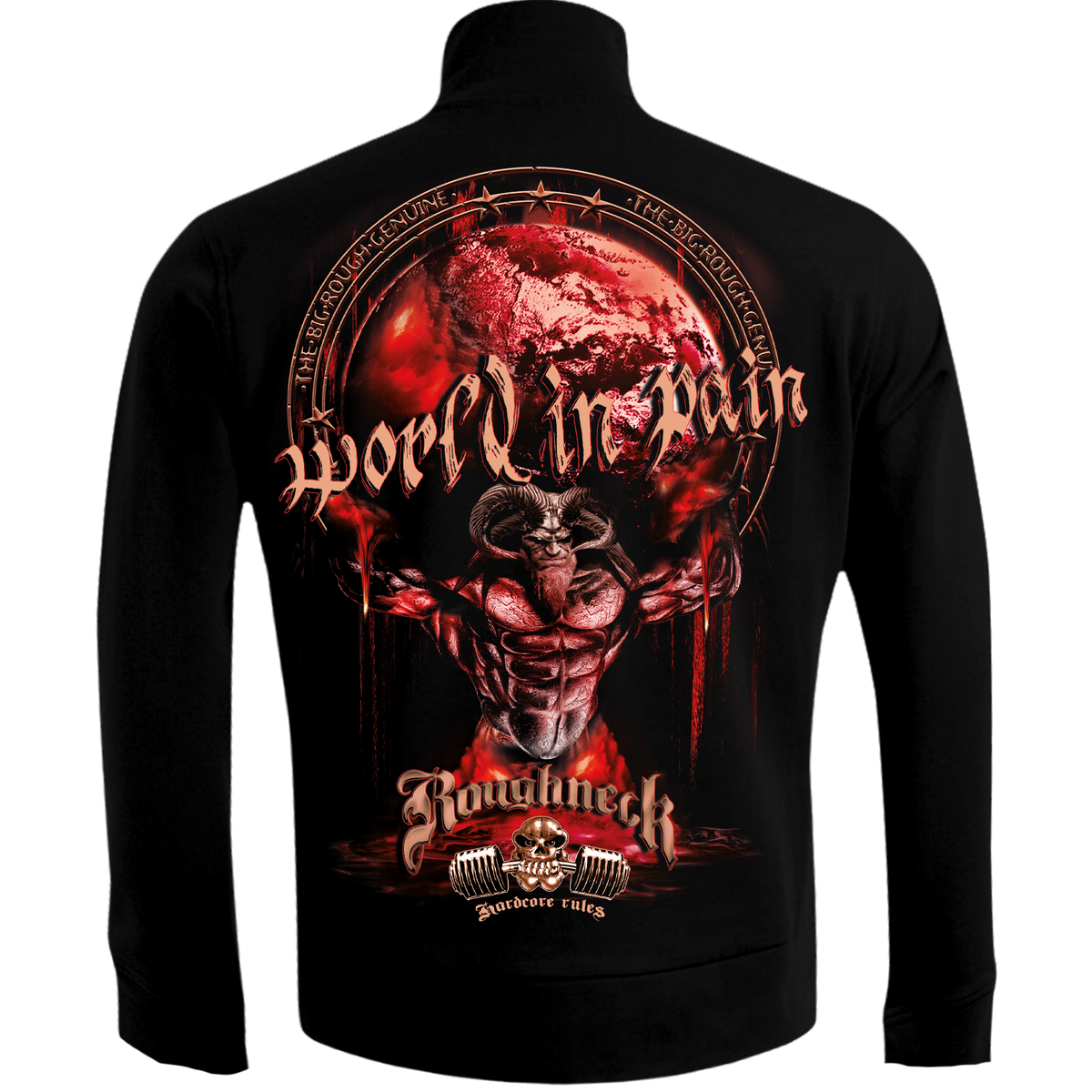 Roughneck Herren-Trainingsjacke MR48 „World in Pain“