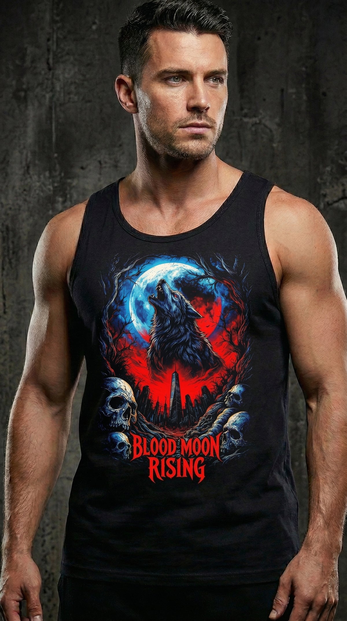 Steadfast Darkside Premium-Muskelshirt SFDS3 „Blood Moon“
