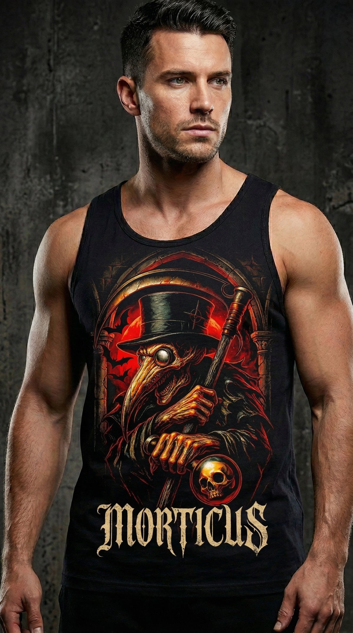 Steadfast Darkside Premium-Muskelshirt SFDS12 „Morticus“
