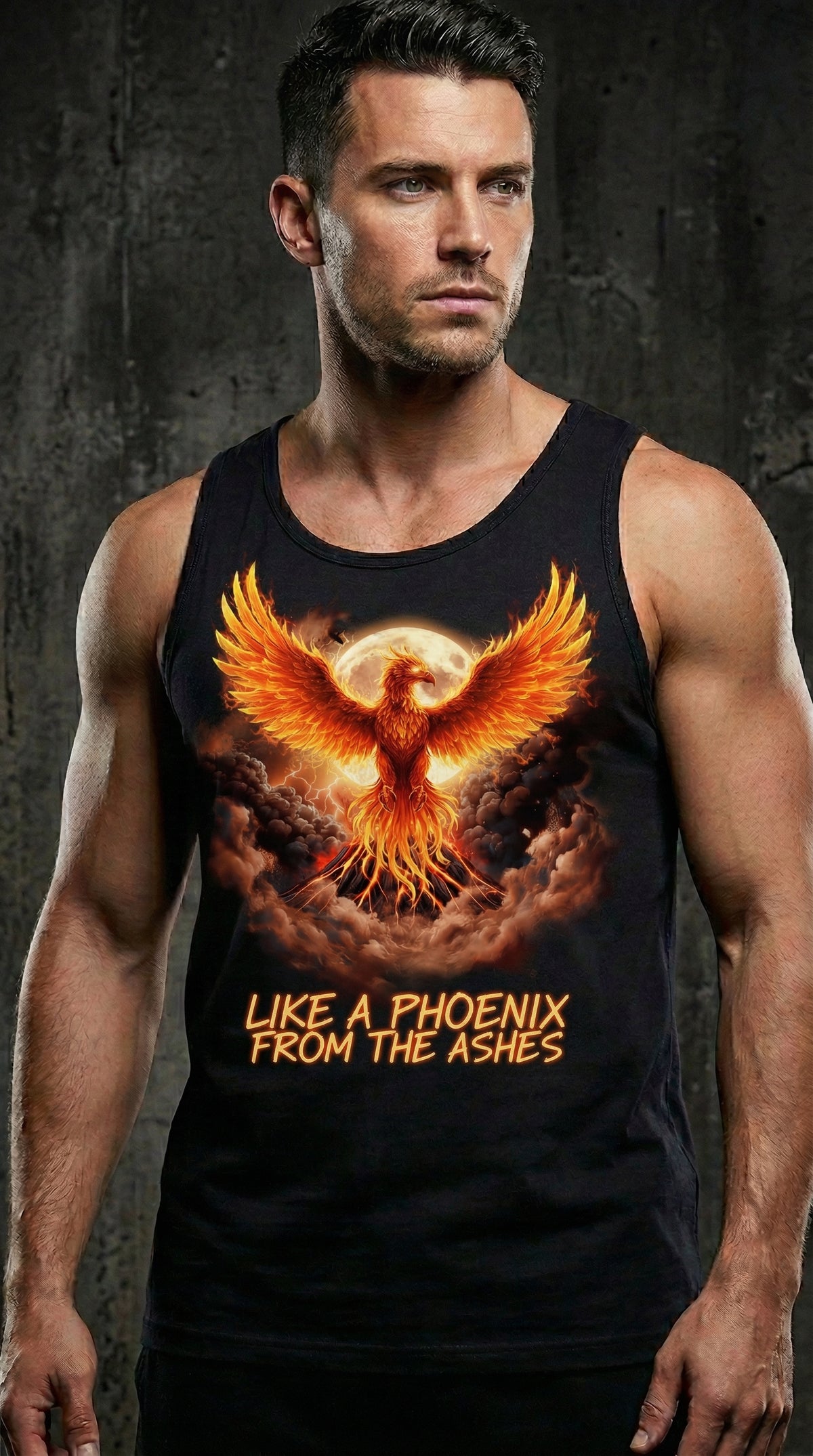 Steadfast Darkside Premium-Muskelshirt SFDS29 „Like the Phoenix“