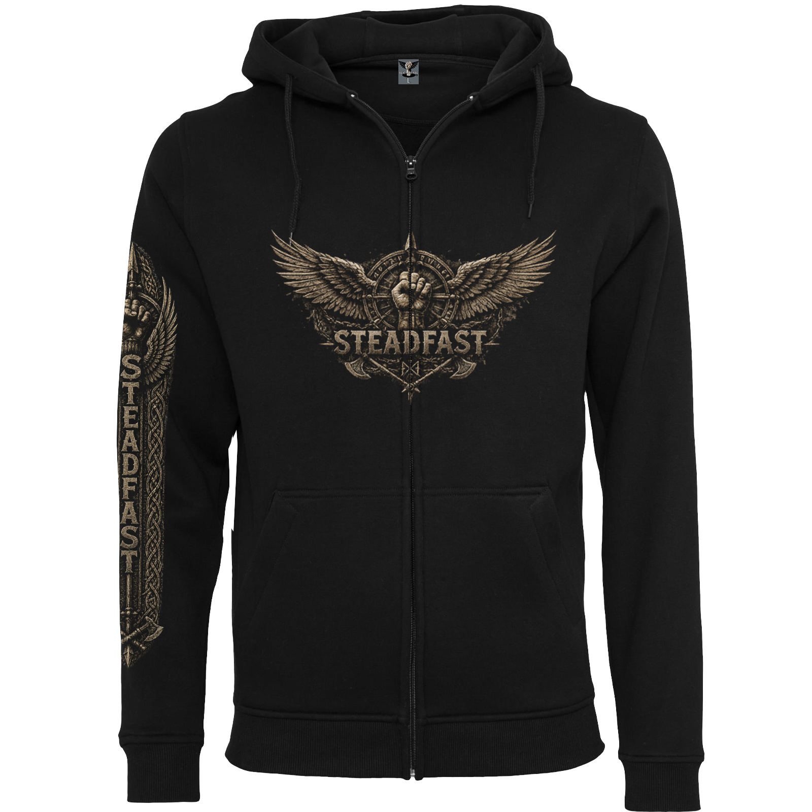 Steadfast Kapuzenjacke SF7 Einsamer Krieger – Vorderseite