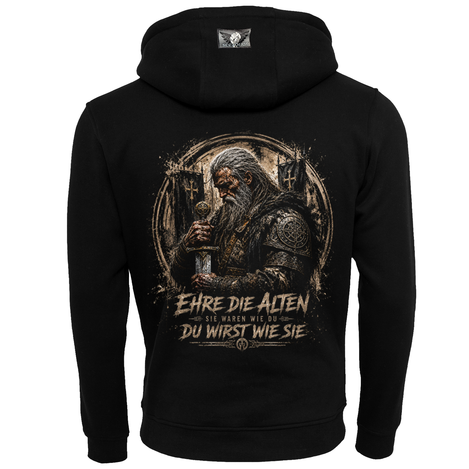 Steadfast Hoodie SF8 Ehre die Alten – Rückseite