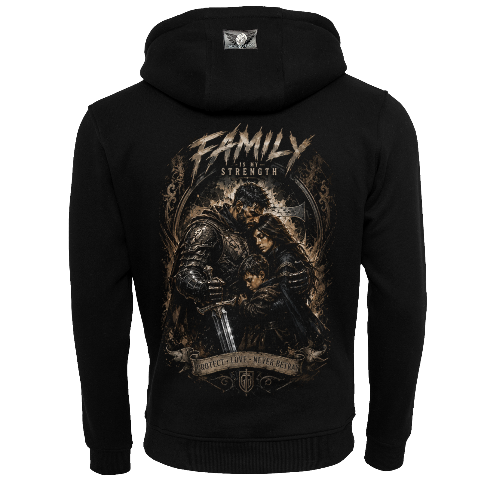 Steadfast Hoodie SF9 Family Is My Strength – Rückseite