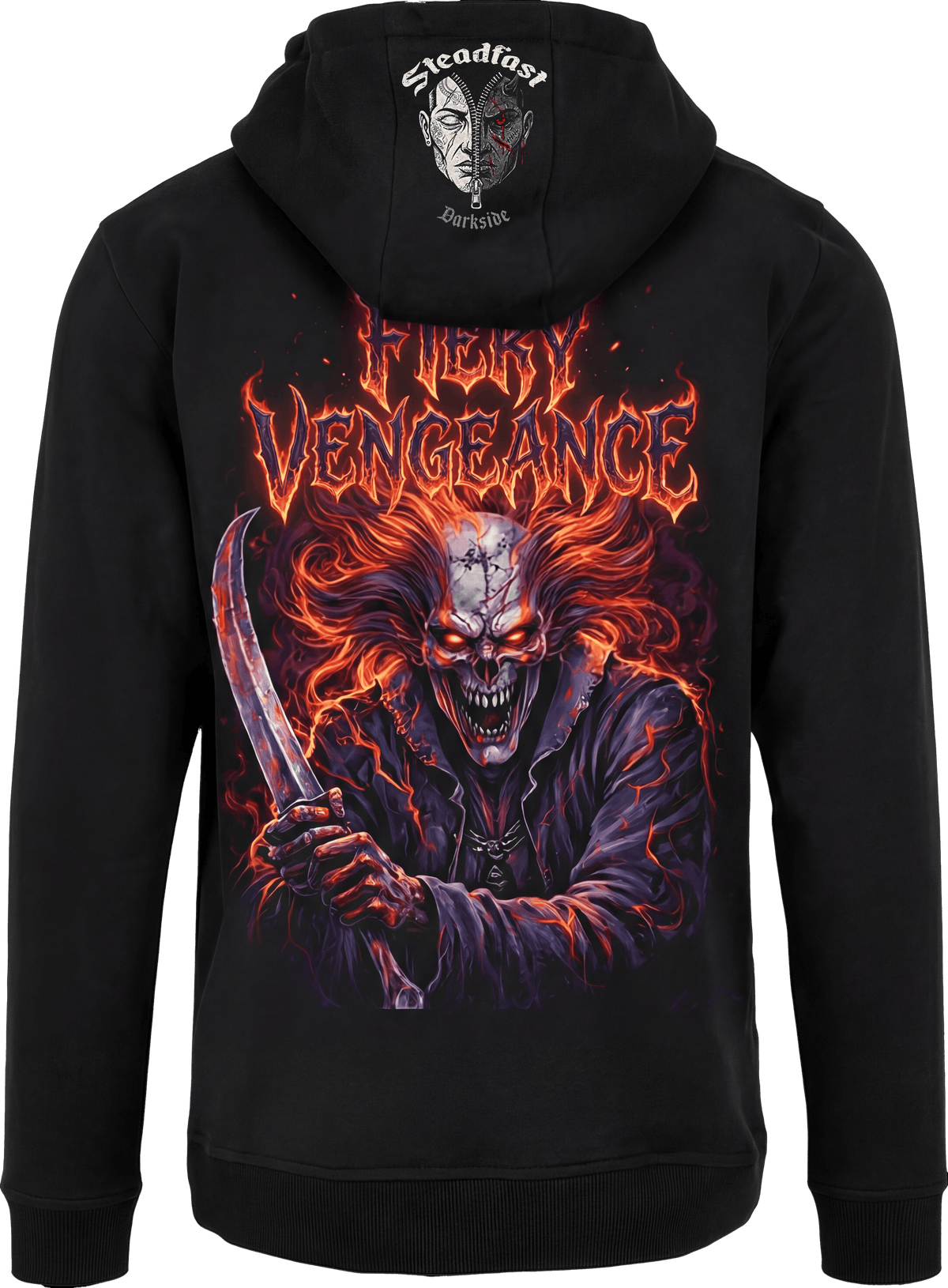 Steadfast Darkside Herren-Hoodie SFDS16 „Fiery Vengeance“