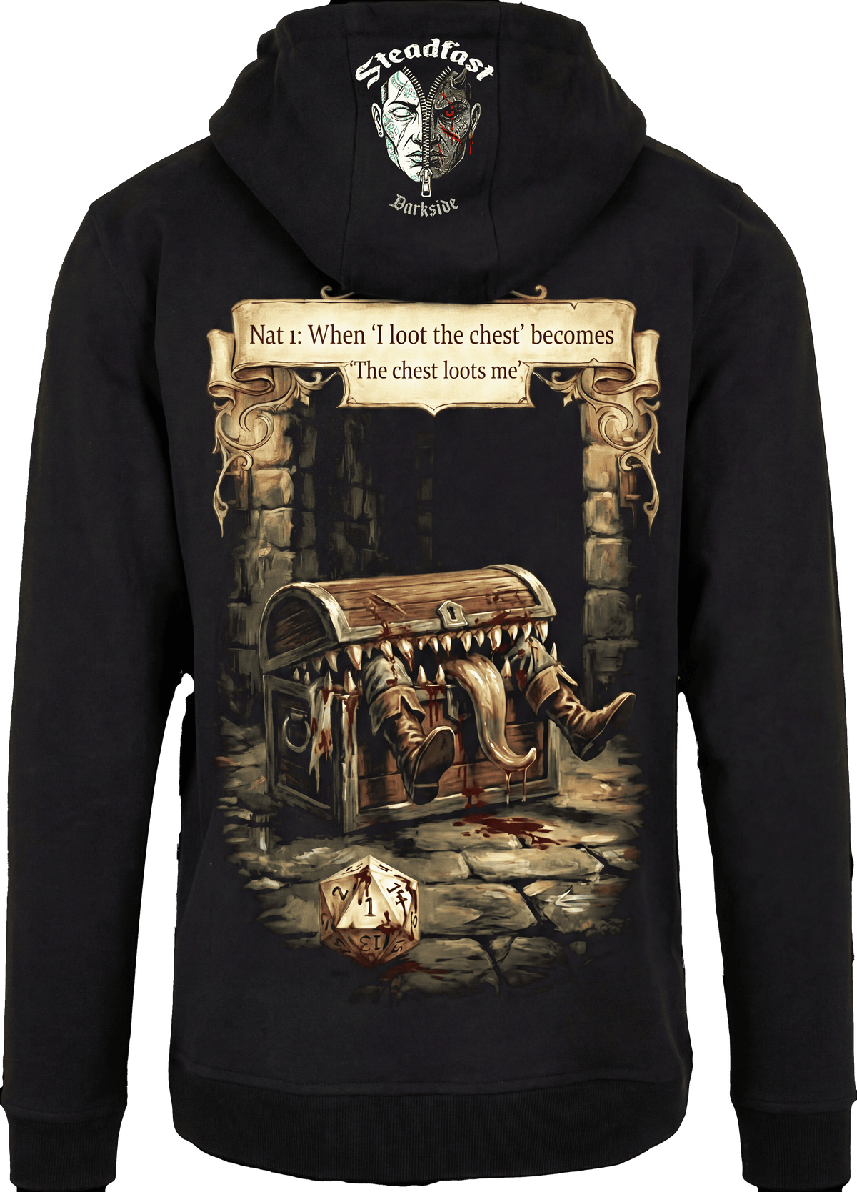 Steadfast Darkside Herren-Hoodie SFDS5 „Mimik“