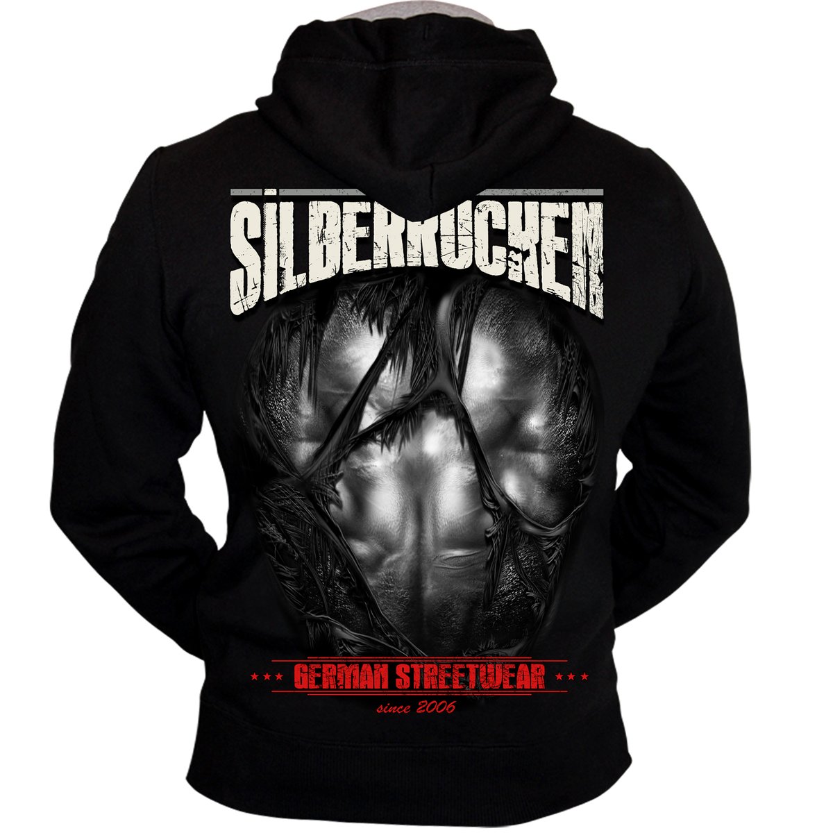Silberrücken Herren-Kapuzenjacke SR165 „Gorilla Inside“