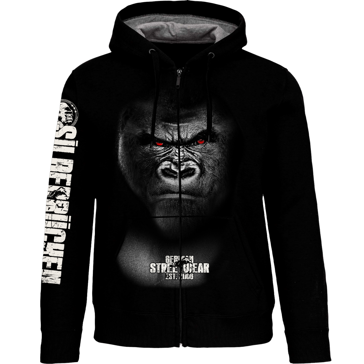 Silberrücken Herren-Kapuzenjacke SR165 „Gorilla Inside“