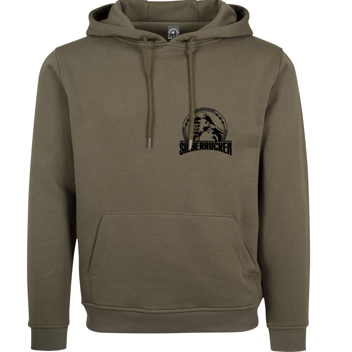 Silberrücken Hoodie SR2022F „Logo – Flock“