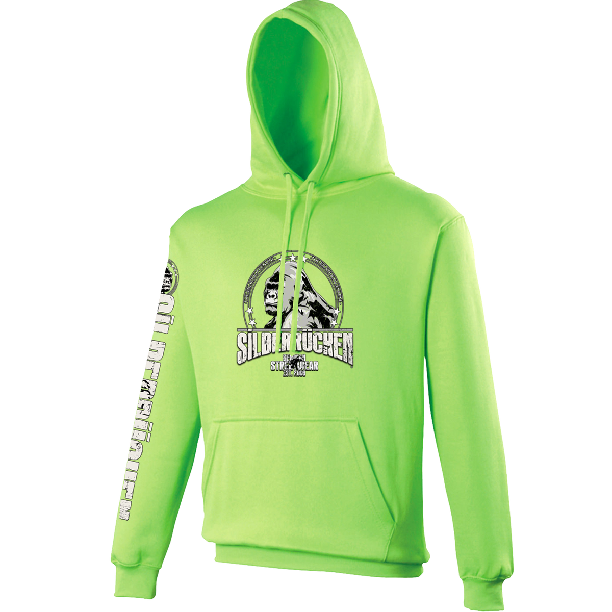 Silberrücken Neon-Hoodie SR2022W „Worldwide“