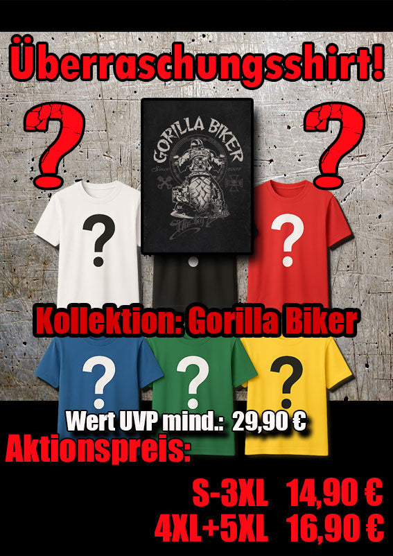 Gorilla Biker Überraschungsshirt