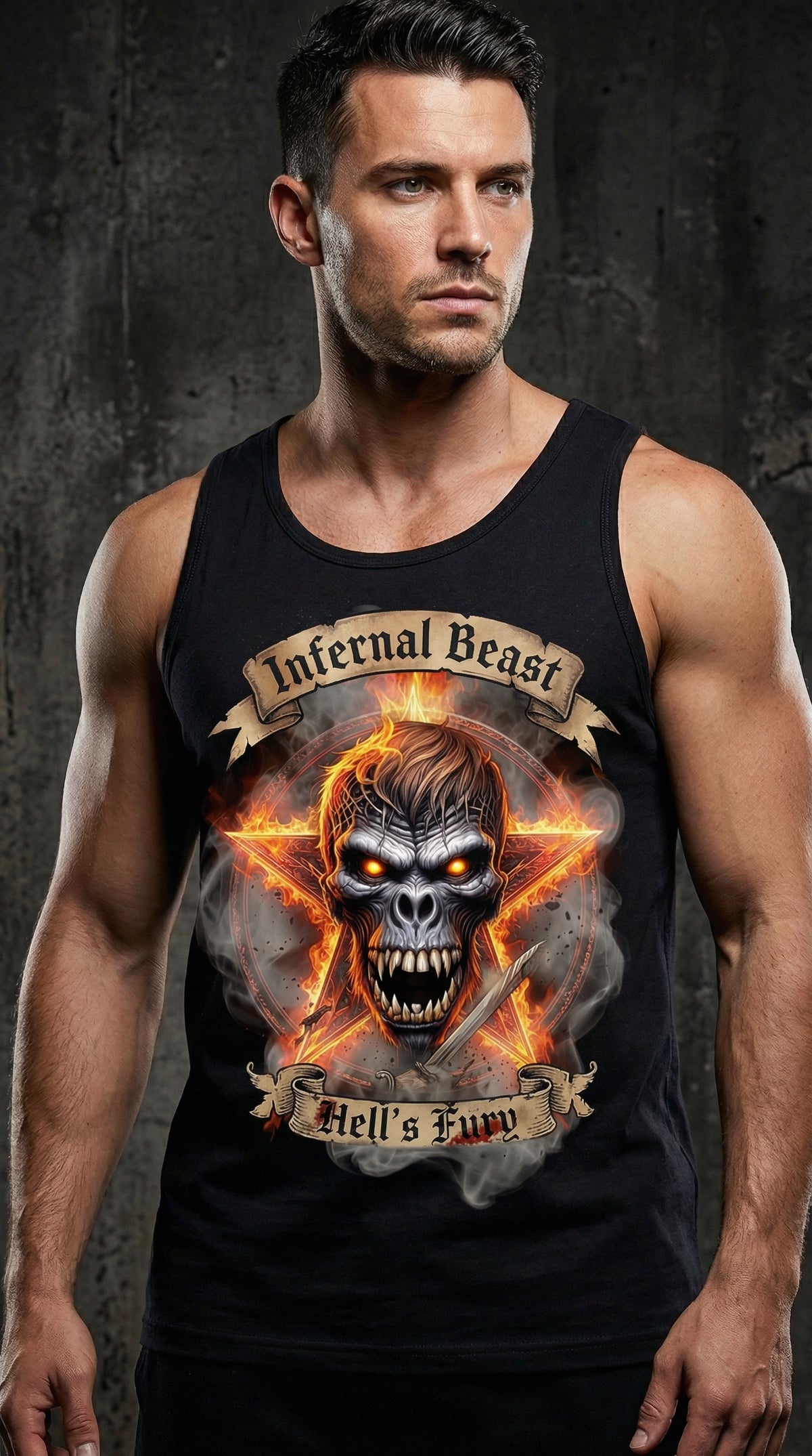 Steadfast Darkside Premium-Muskelshirt SFDS9 „Zomgo“