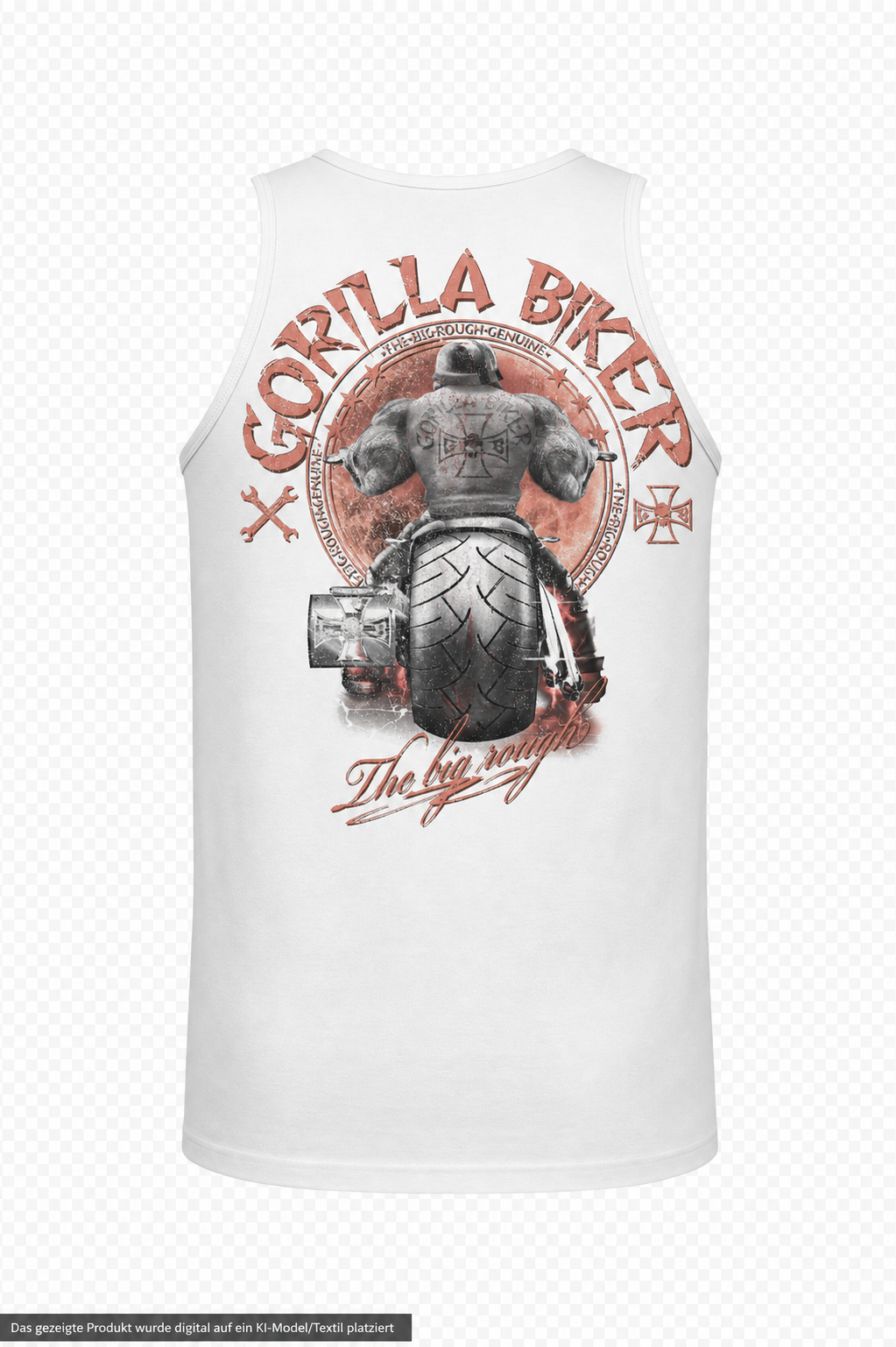 Gorilla Biker Limited Edition Tanktop GBL5659 weiß – Rückseite