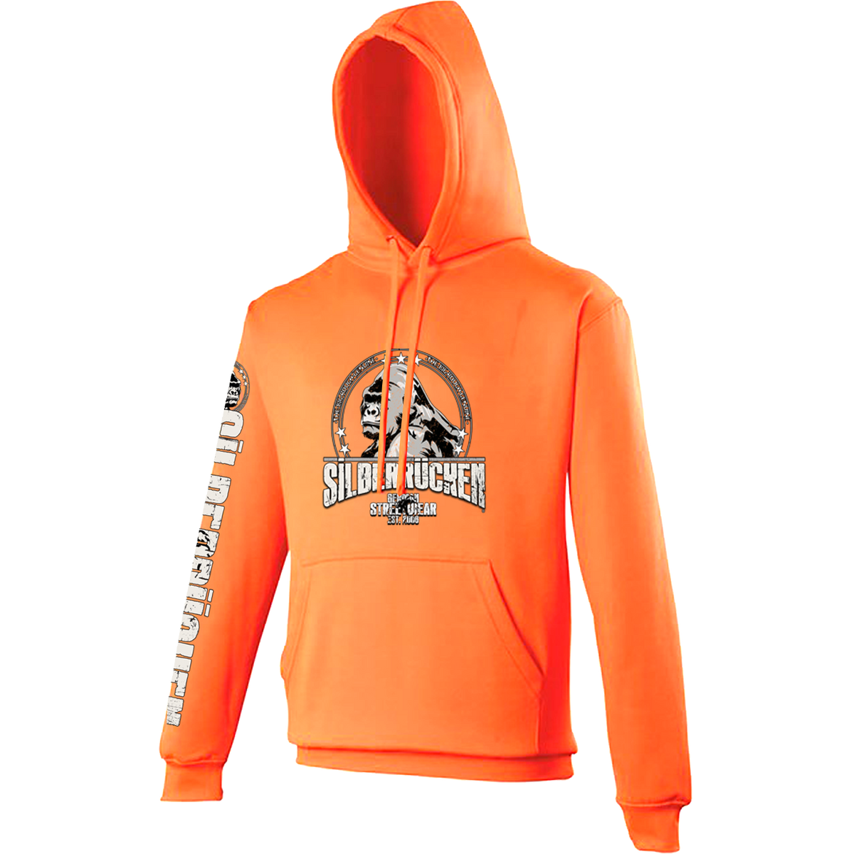 Silberrücken Neon-Hoodie SR2022W „Worldwide“