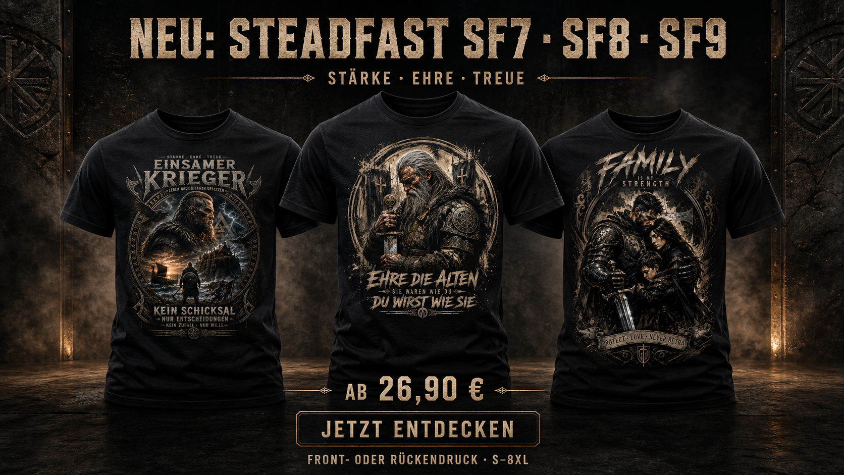 Steadfast SF7, SF8 und SF9 – Newsletter-Kampagnenmotiv