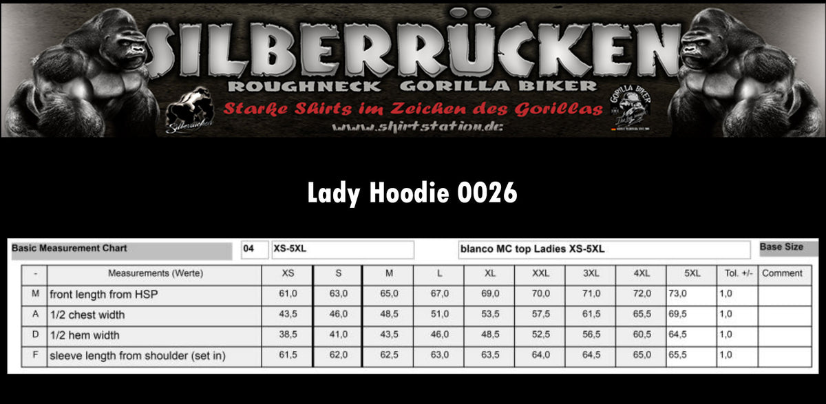 Gorilla Biker Damen-Hoodie GB37 „Steel Helmet“