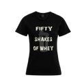 Silberrücken Damen-T-Shirt BB026 „Fifty Shakes of Whey“