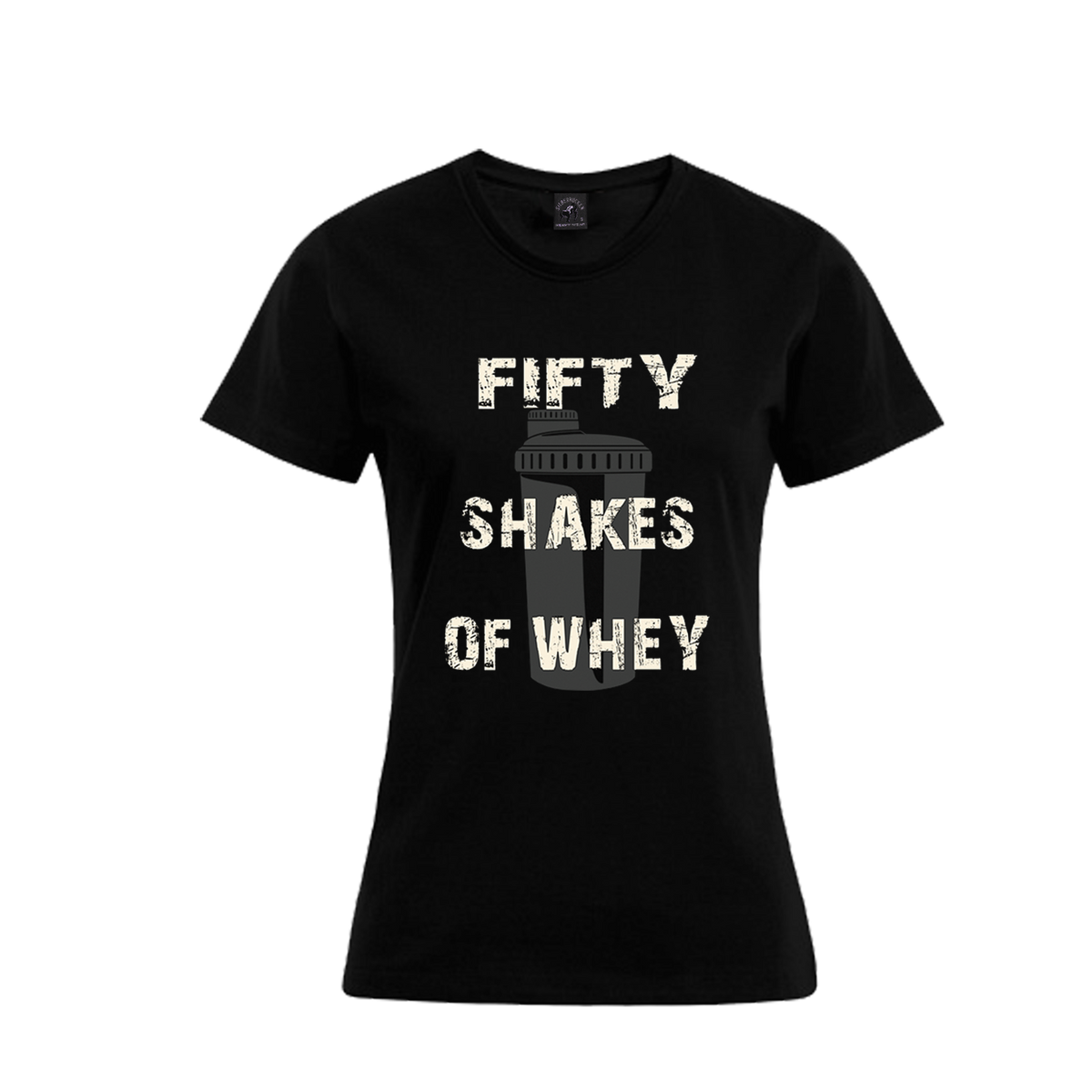 Silberrücken Damen-T-Shirt BB026 „Fifty Shakes of Whey“